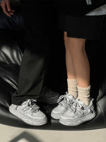 Deconstructed Distressed Chunky Street Sneakers