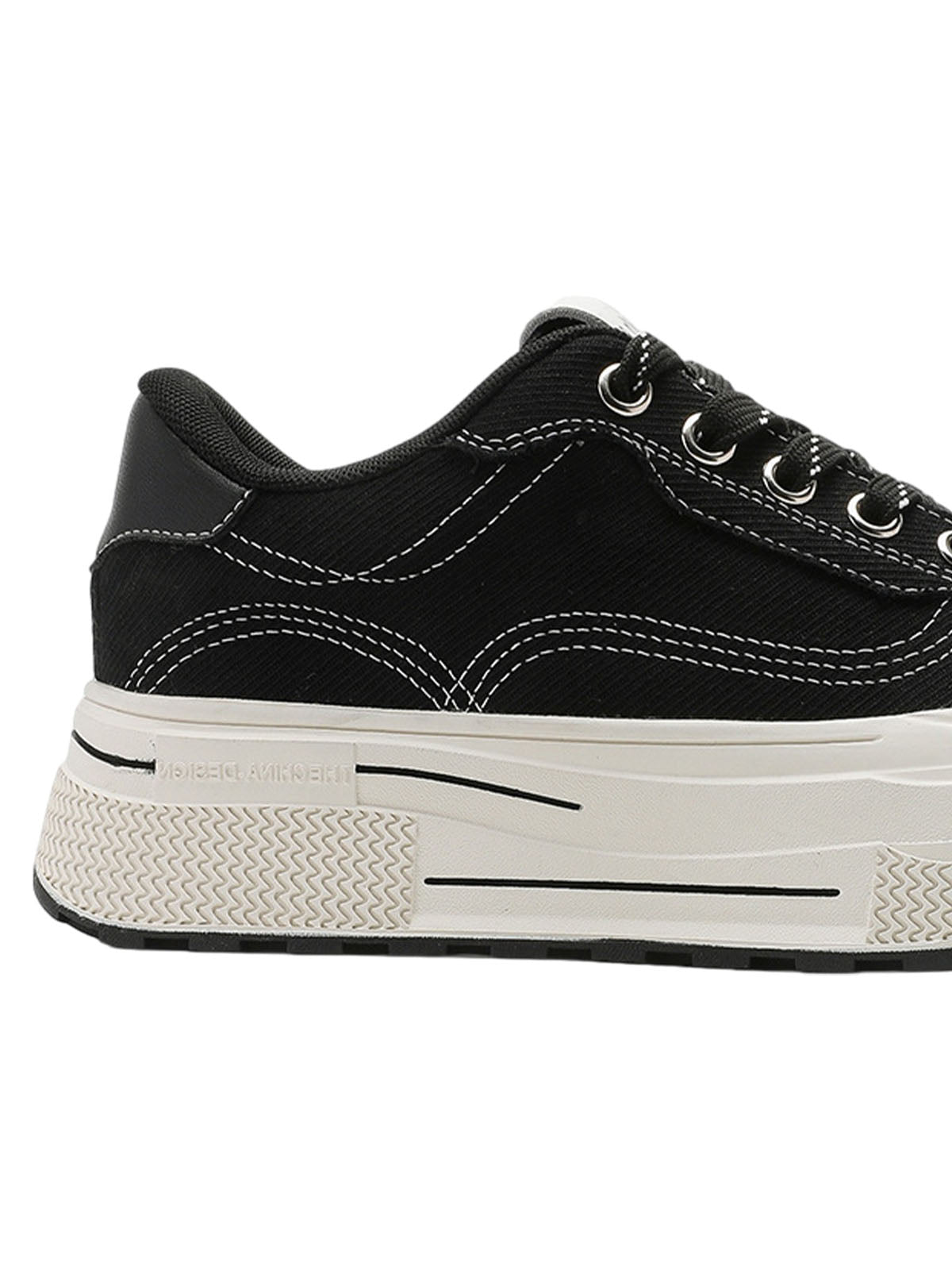 Contrast Color Derivative Casual Canvas Shoes