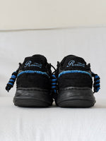 Retro Washed Denim Low Top Platform Sneakers