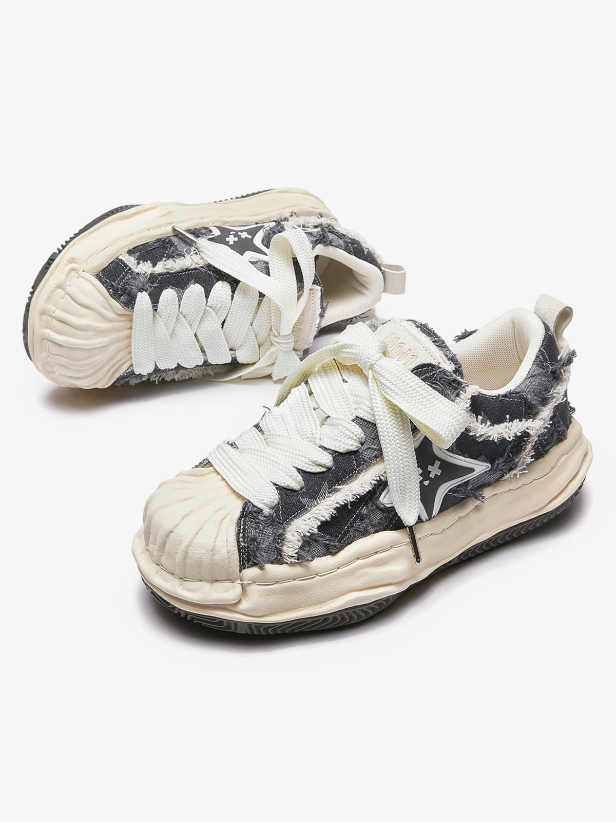 Retro Distressed Deconstructed Sneakers