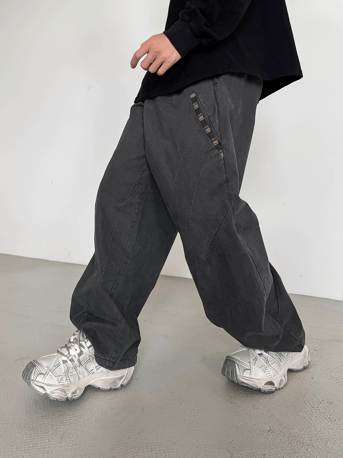 Breathable Mesh Lace-up Dirty Chunky Sneakers