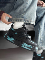 Colorful Graffiti Design Platform Sneakers