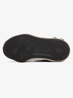 Retro Washed Denim Low Top Platform Sneakers