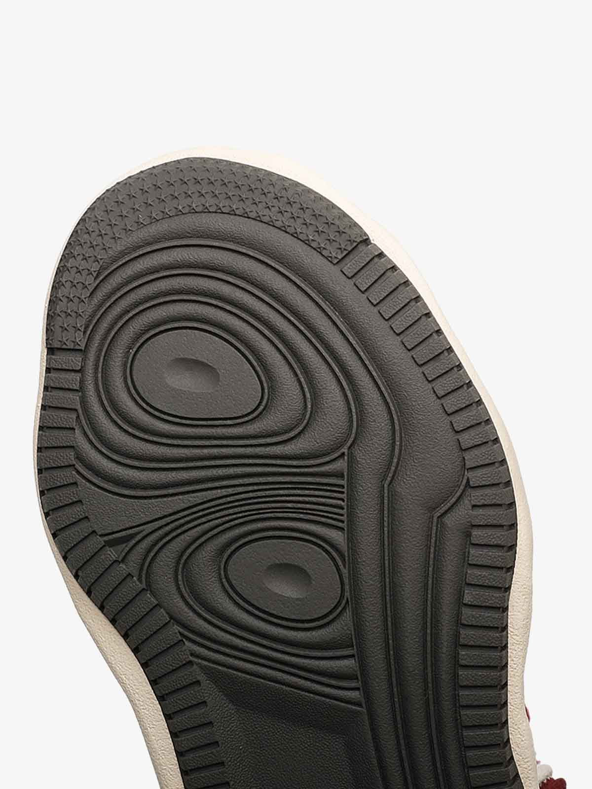 Retro Washed Denim Low Top Platform Sneakers