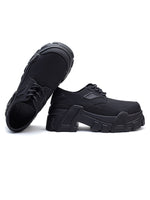 All Black Platform Shoes Streetwear