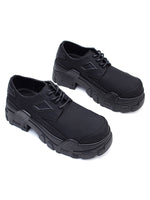 All Black Platform Shoes Streetwear
