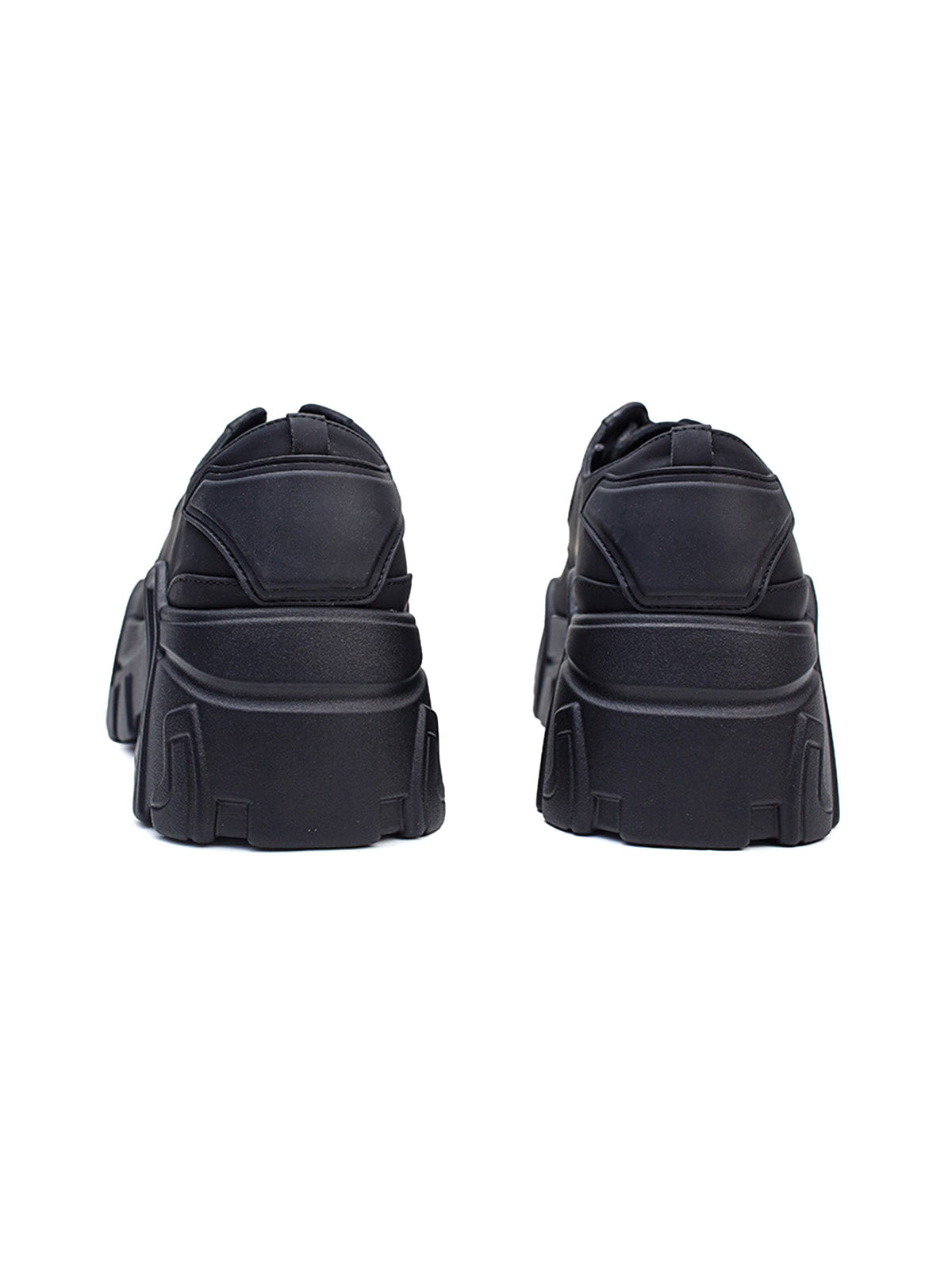 All Black Platform Shoes Streetwear
