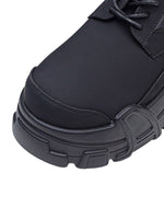 All Black Platform Shoes Streetwear