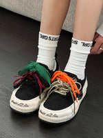 Colorful Lace Up Sneakers Streetwear