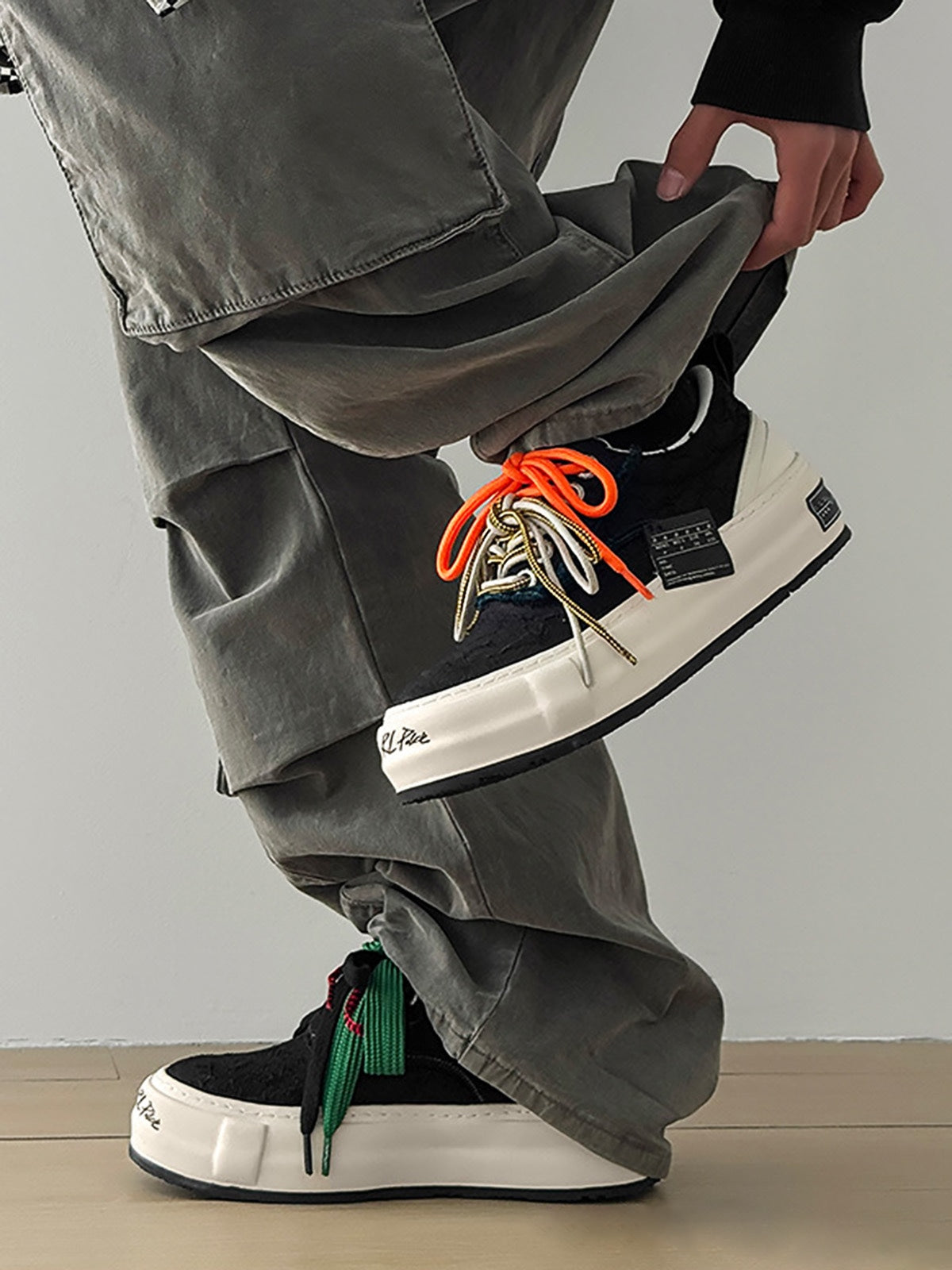 Colorful Lace Up Sneakers Streetwear