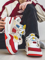 Contrast Chunky Bread Sneakers Streetwear