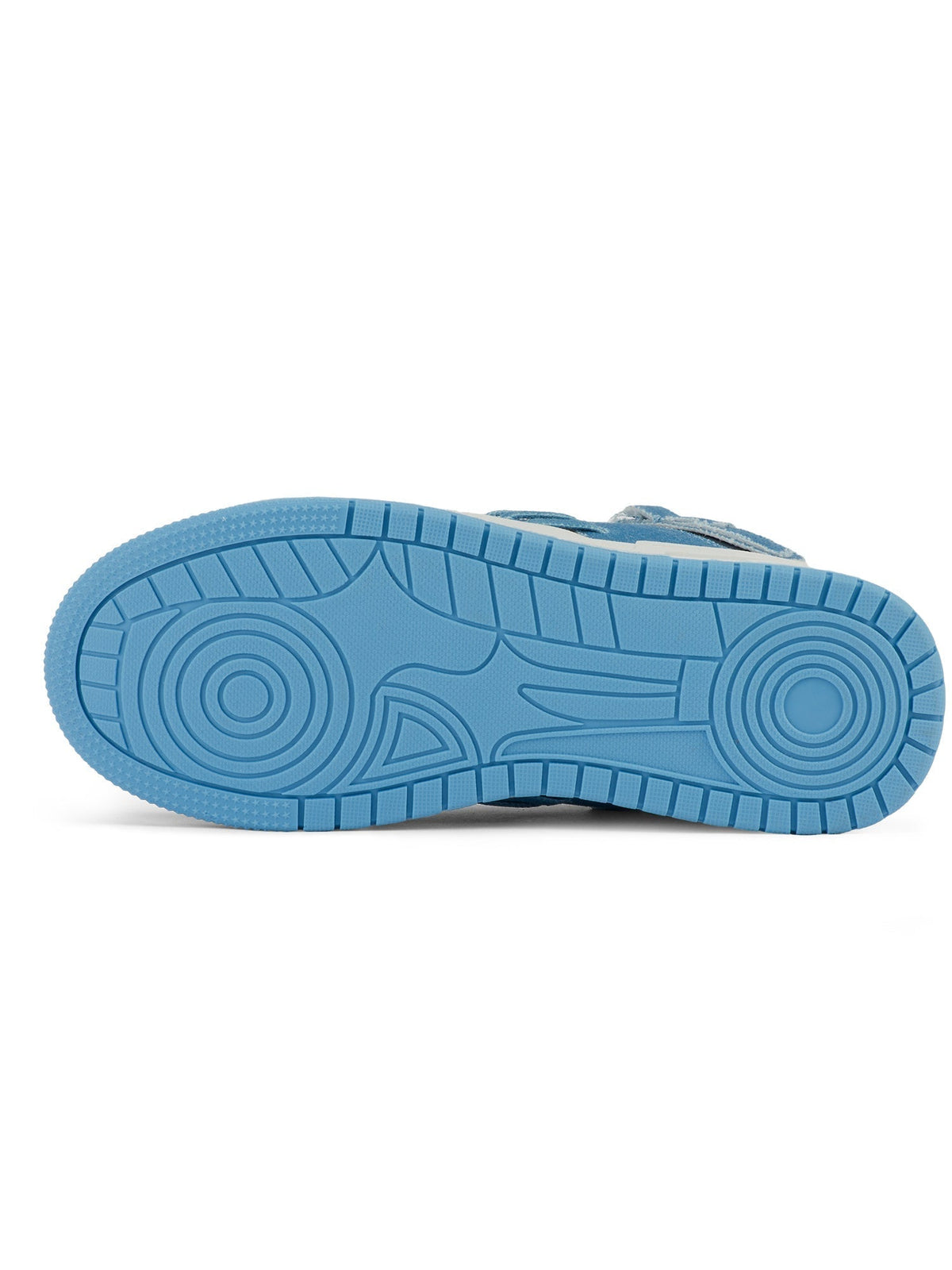 Shredded Denim Patchwork Sneakers Streetwear