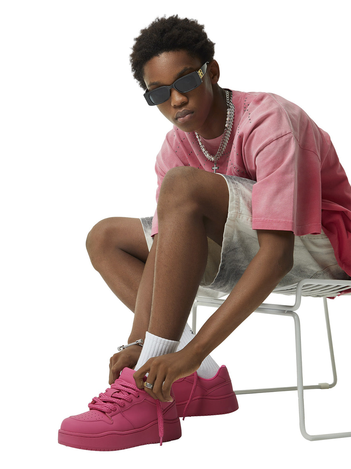 Chunky Sole Street Rap Sneakers Streetwear