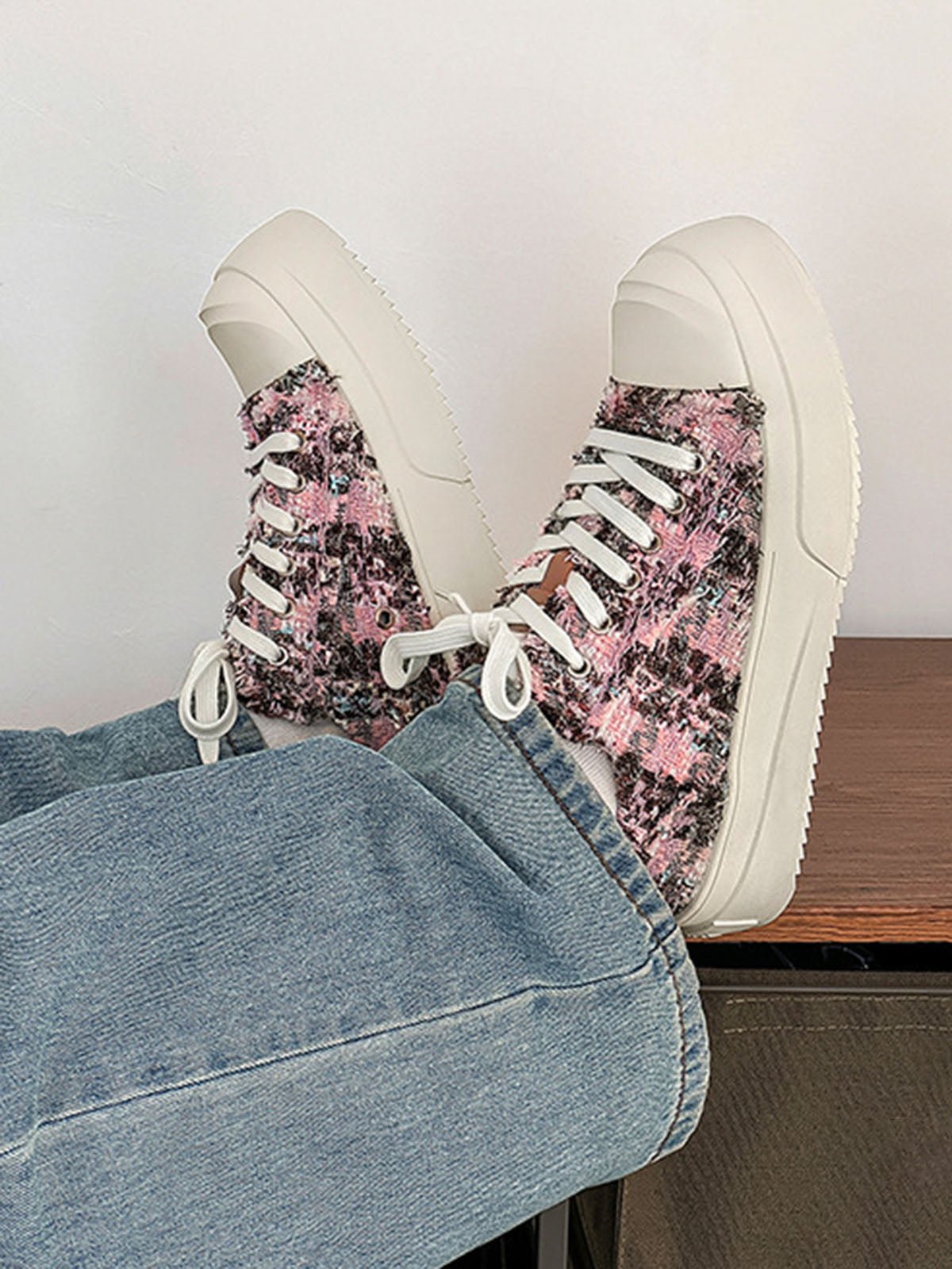 Retro Canvas Irregular Sneakers
