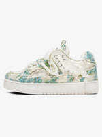 Rubber Sole Contrast Color Destruction Tassel Sneakers