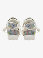 Rubber Sole Contrast Color Destruction Tassel Sneakers