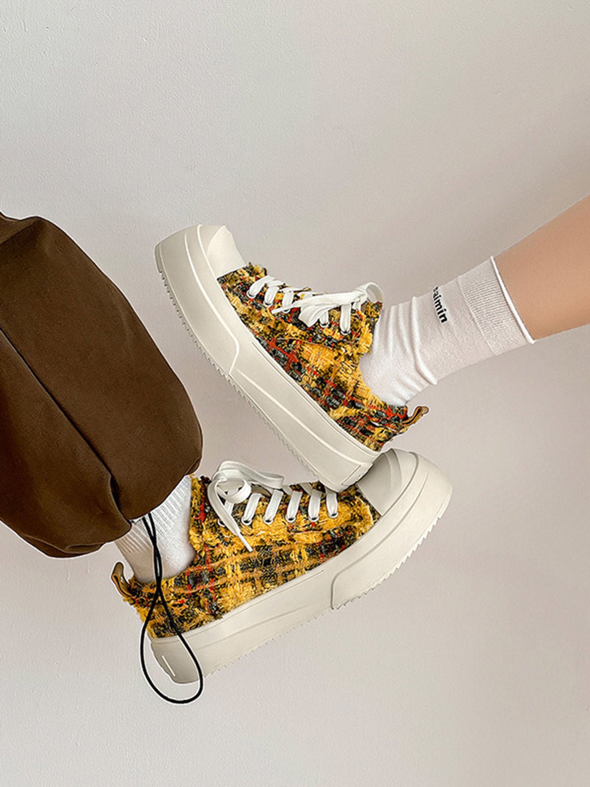 Retro Canvas Irregular Sneakers