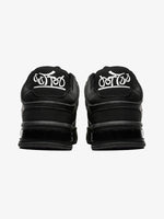 Dark Embroidered Letters Skate Shoes