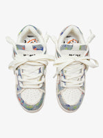 Rubber Sole Contrast Color Destruction Tassel Sneakers