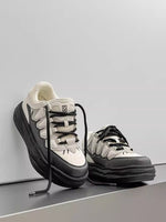 Black And White Platform Sneakers