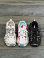 Breathable Mesh Lace-up Dirty Chunky Sneakers