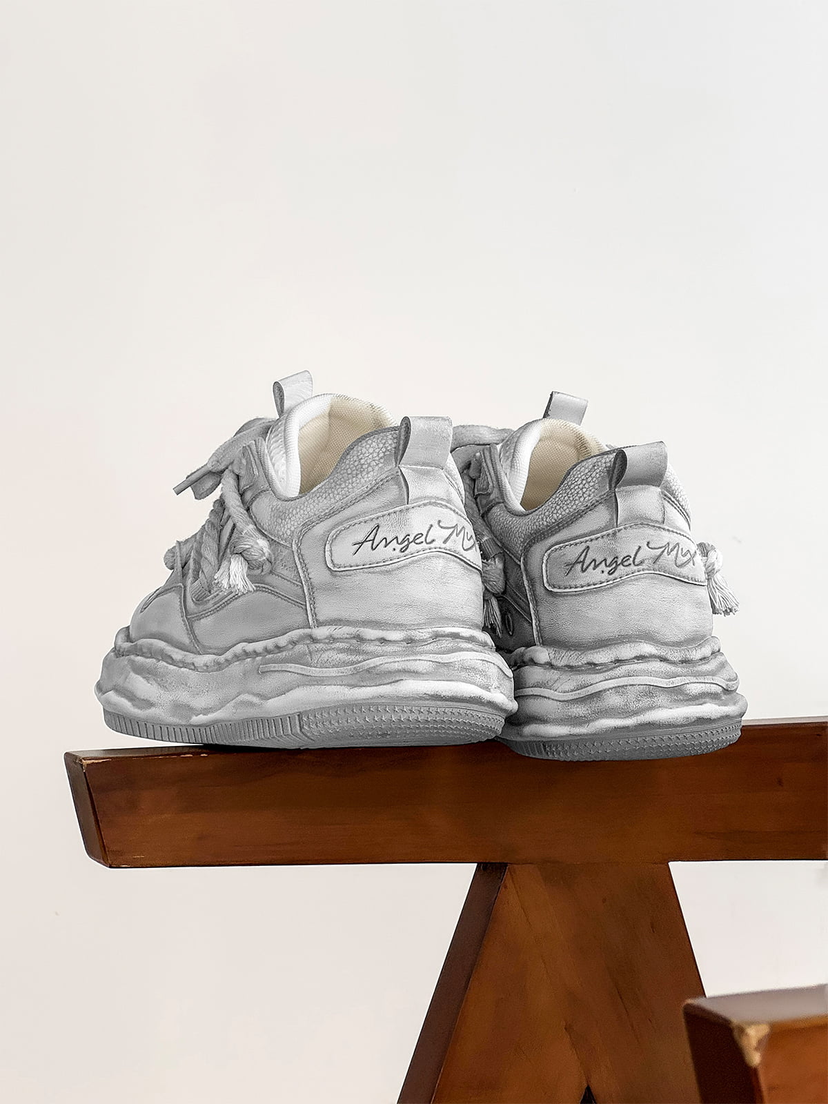 Deconstructed Distressed Chunky Street Sneakers