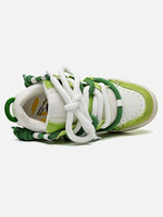 Casual Contrast Color Platform Sneakers Sporty Street Style