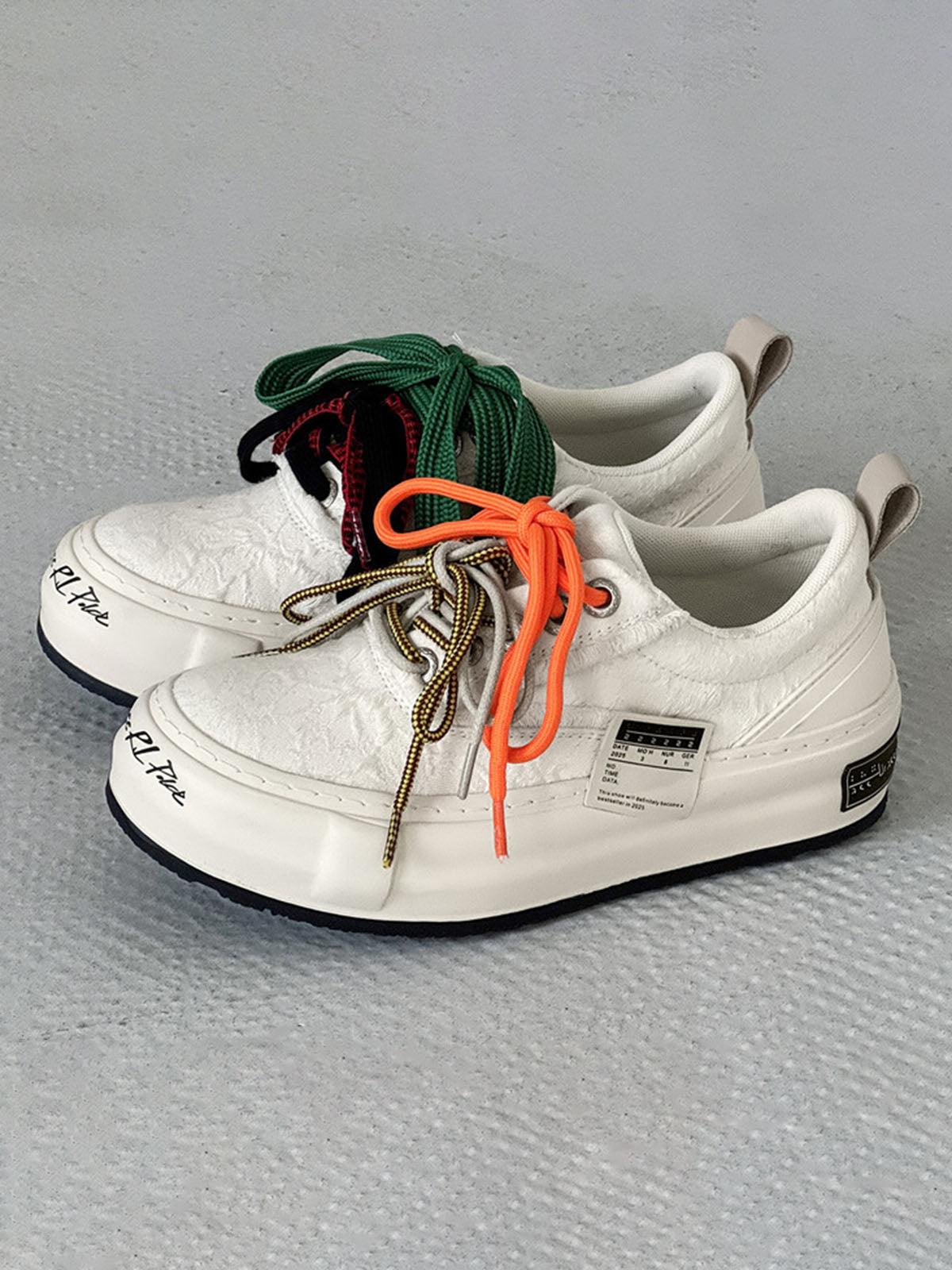 Colorful Lace Up Sneakers Streetwear