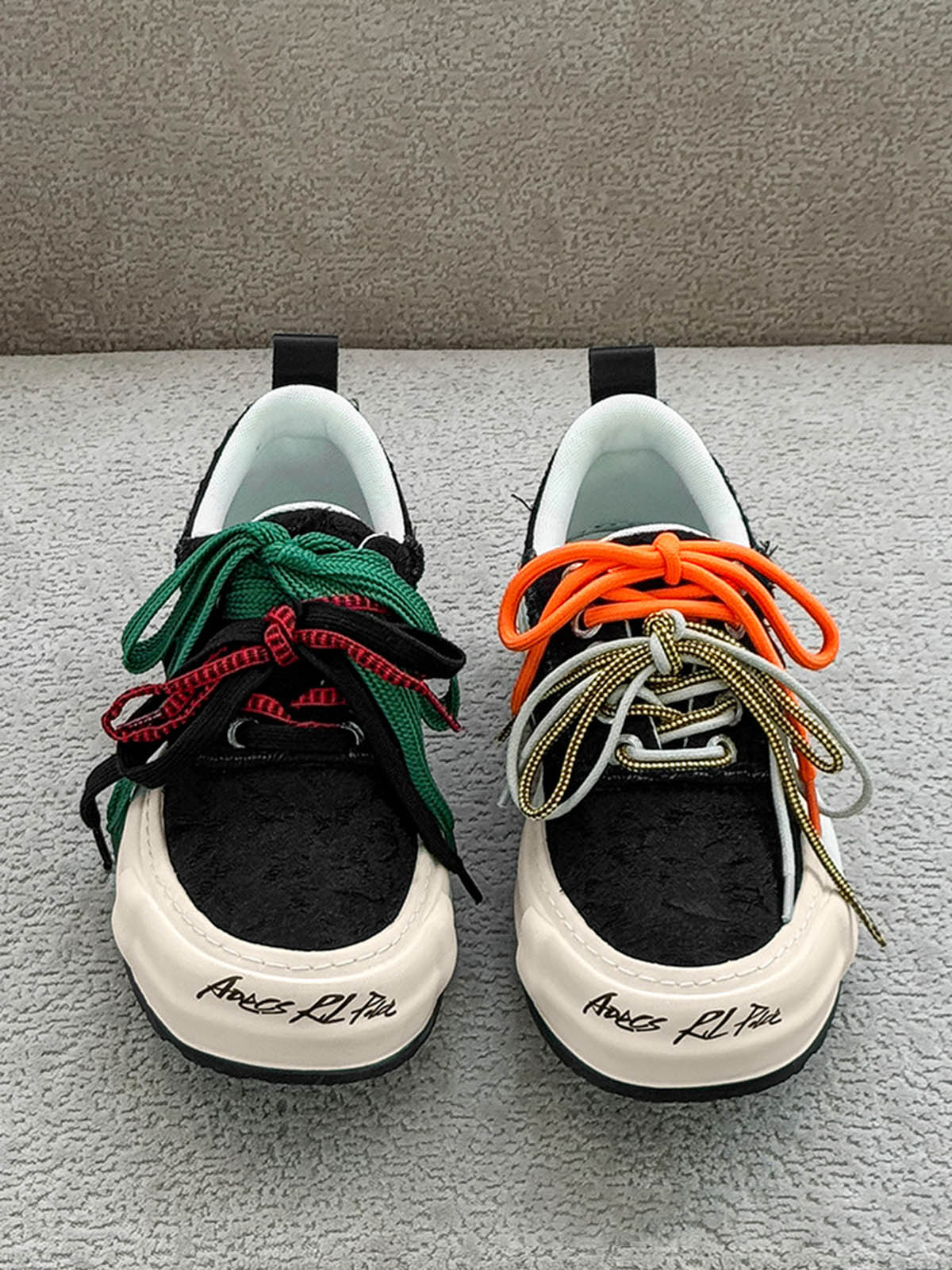 Colorful Lace Up Sneakers Streetwear