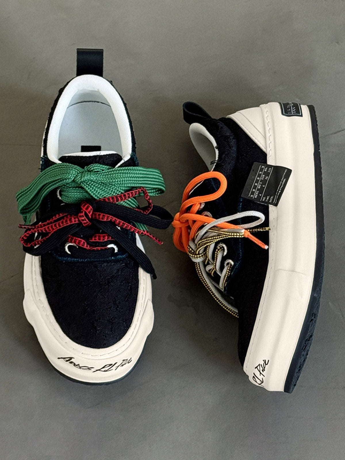 Colorful Lace Up Sneakers Streetwear