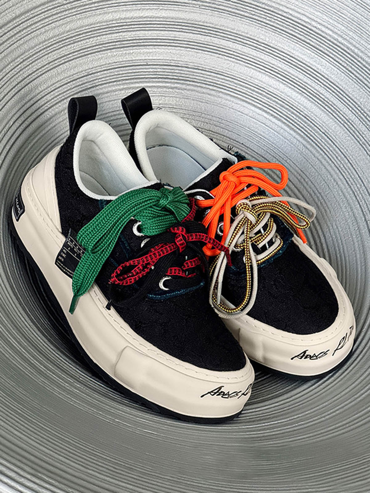 Colorful Lace Up Sneakers Streetwear