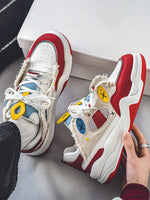 Contrast Chunky Bread Sneakers Streetwear