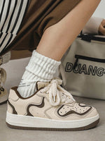 High Street Skateboard Couple Shoes Vintage Casual Style