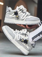 Retro Twine Dirty Braid Board Shoes Streetwear