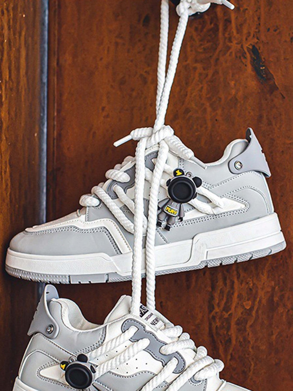 Retro Twine Dirty Braid Board Shoes Streetwear