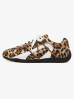 Leopard Print Racing Training Sneakers