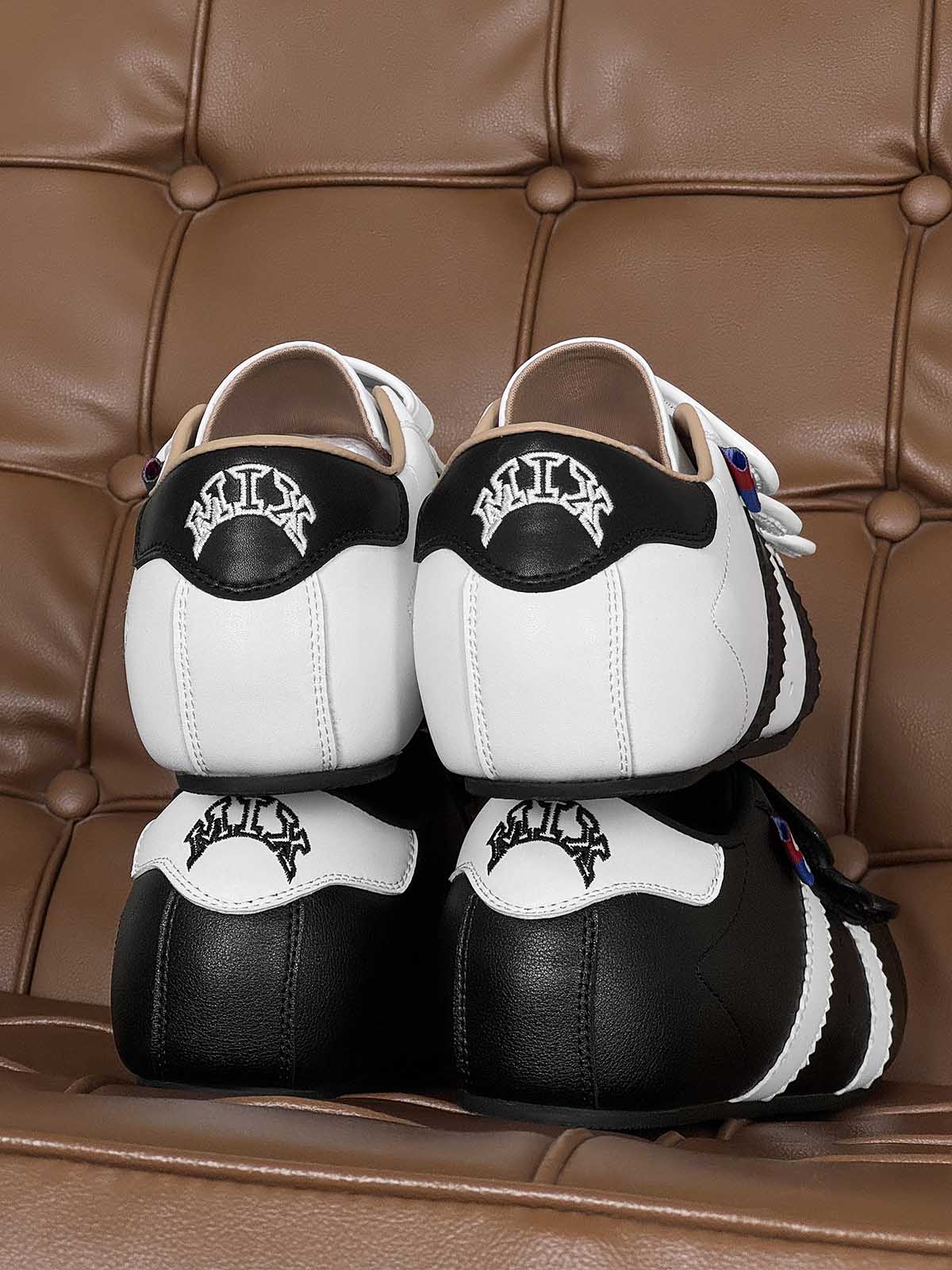 Vintage Shell Toe Velcro Strap Puffy Sneakers