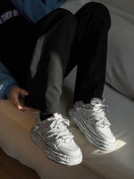 Deconstructed Distressed Chunky Street Sneakers