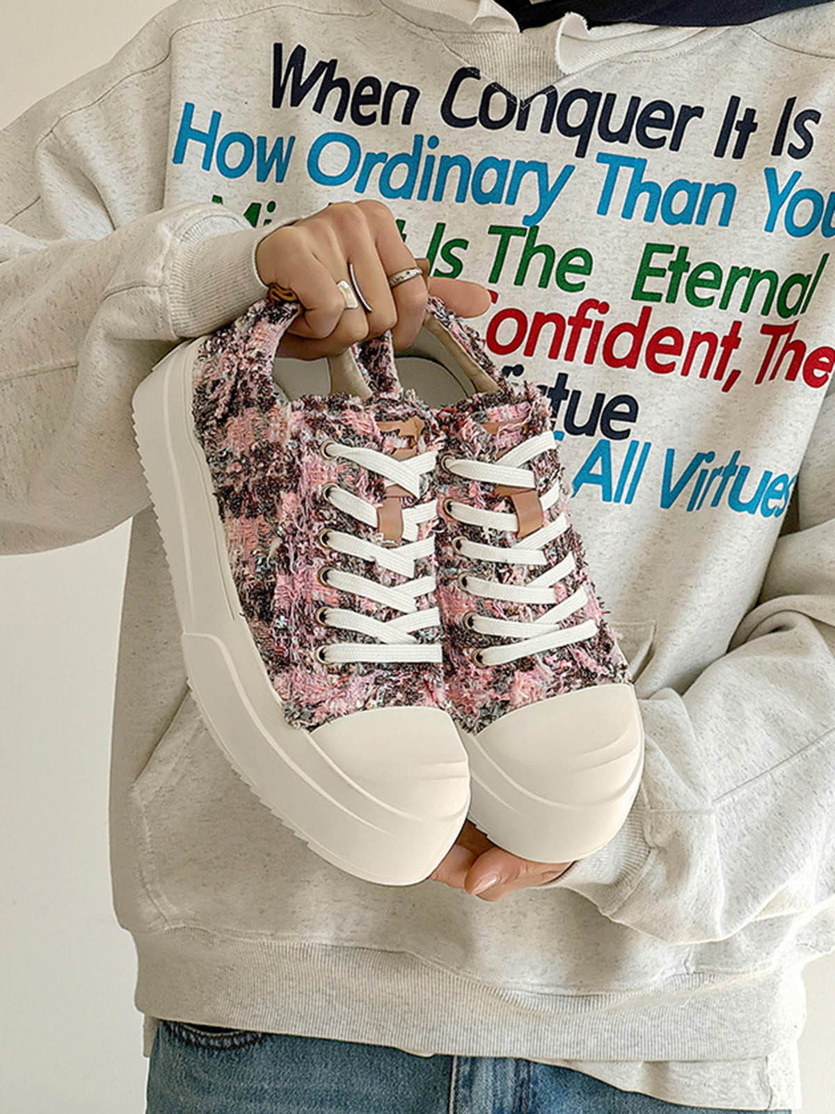 Retro Canvas Irregular Sneakers