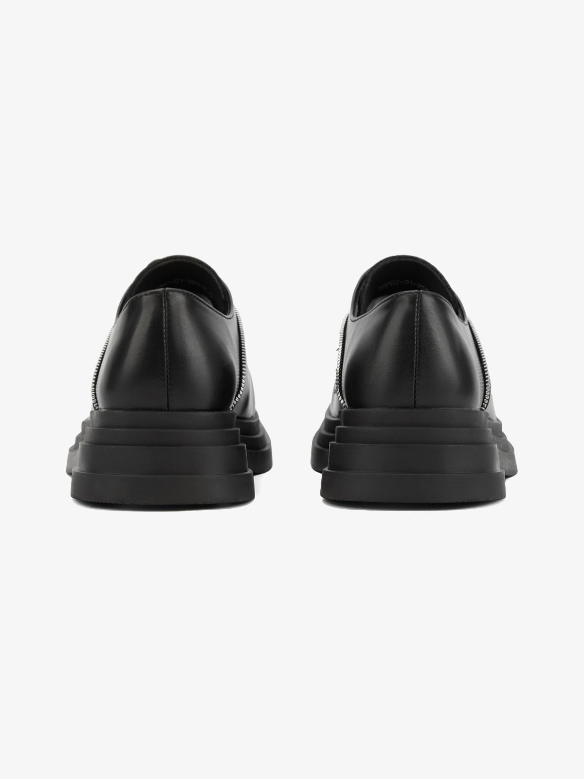 Punk Personality Zipper Design Leather Shoes