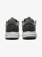 Distressed Deconstructed Split Whisker Platform Sneakers